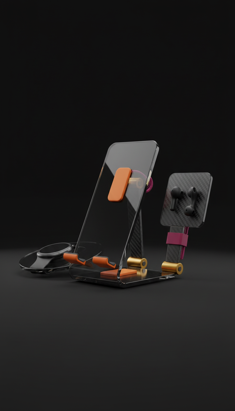 Support téléphone en verre trempé