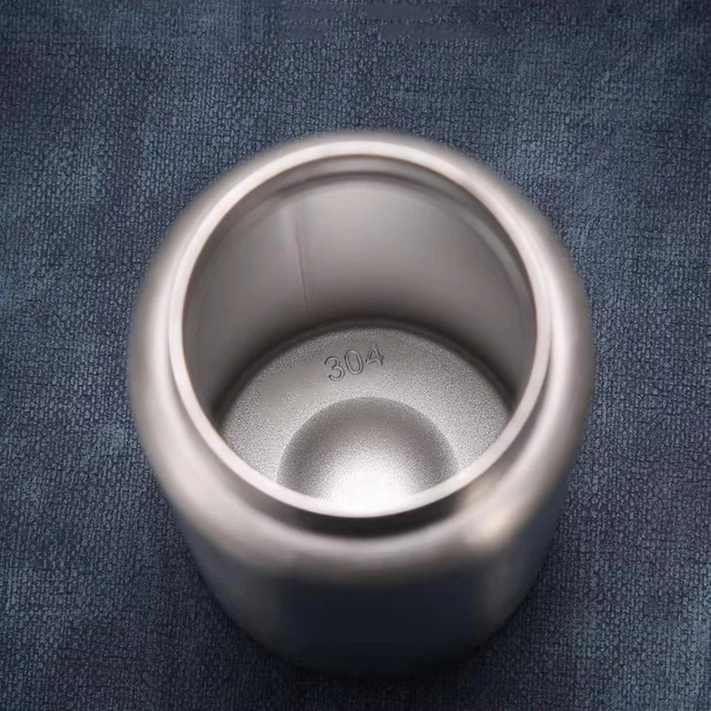 Gourde grande capacité en acier inoxydable simple paroi, robuste, pour camping, sport et salle de gym