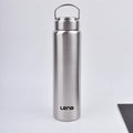 Gourde grande capacité en acier inoxydable simple paroi, robuste, pour camping, sport et salle de gym