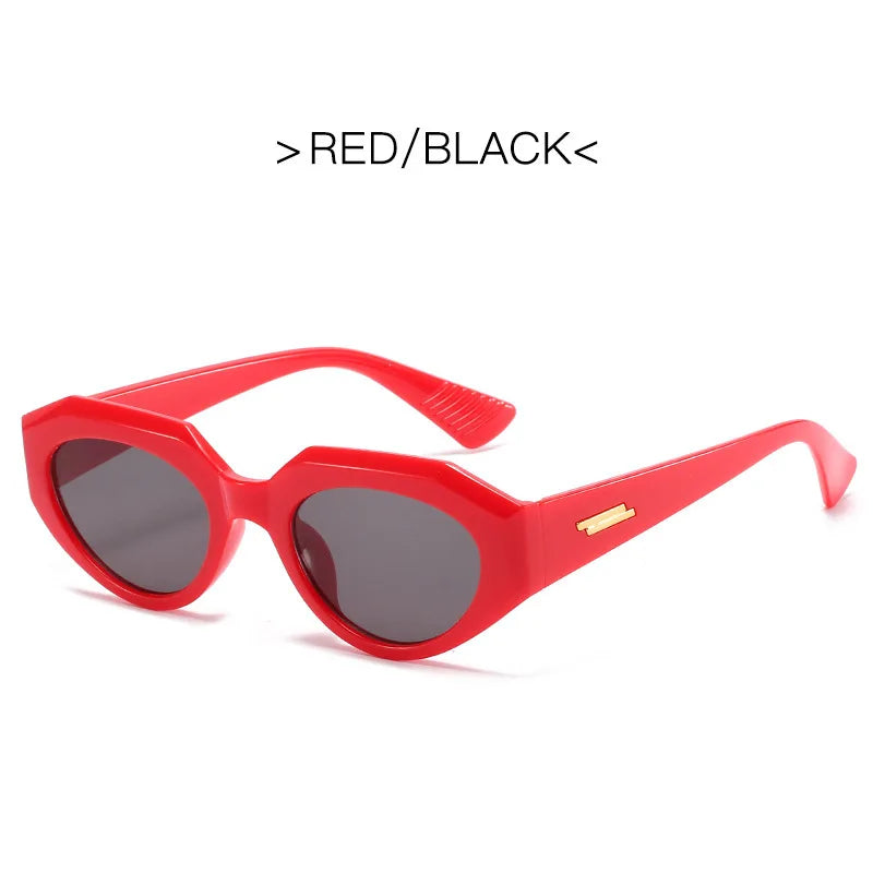 LONSY Cat Eye Sunglasses Women Brand Designer Vintage Rectangle Sun Glasses For Female Fashion Retro Lunette De Soleil Femme