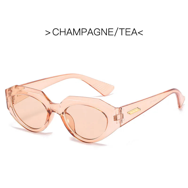 LONSY Cat Eye Sunglasses Women Brand Designer Vintage Rectangle Sun Glasses For Female Fashion Retro Lunette De Soleil Femme