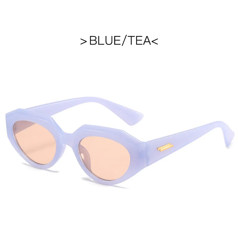 LONSY Cat Eye Sunglasses Women Brand Designer Vintage Rectangle Sun Glasses For Female Fashion Retro Lunette De Soleil Femme
