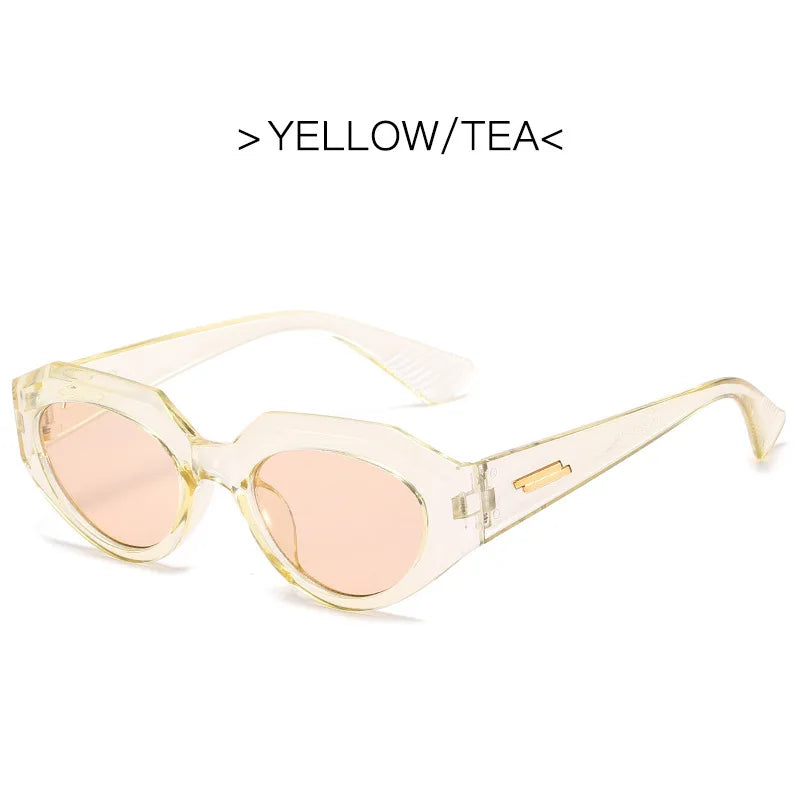 LONSY Cat Eye Sunglasses Women Brand Designer Vintage Rectangle Sun Glasses For Female Fashion Retro Lunette De Soleil Femme