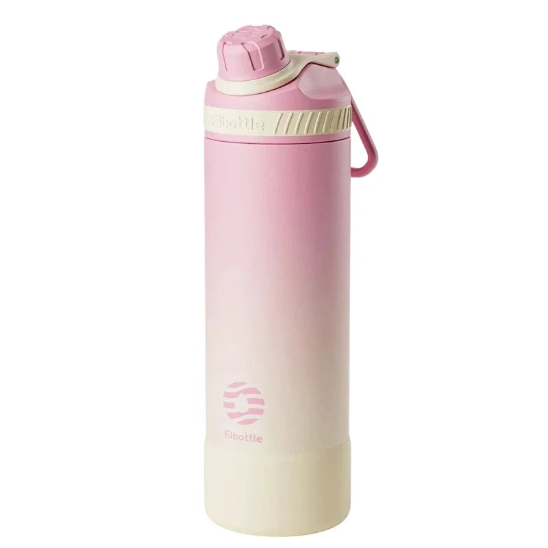 Fjbottle Gobelet thermos en acier inoxydable, gourde isotherme portable pour garder au frais en extérieur