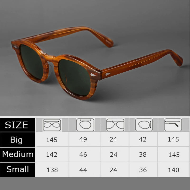 Johnny Depp Sunglasses Men Women Polarized Lemtosh Style Sun Glasses Brand Vintage Acetate Frame For Male Eyeglasses Eyewear
