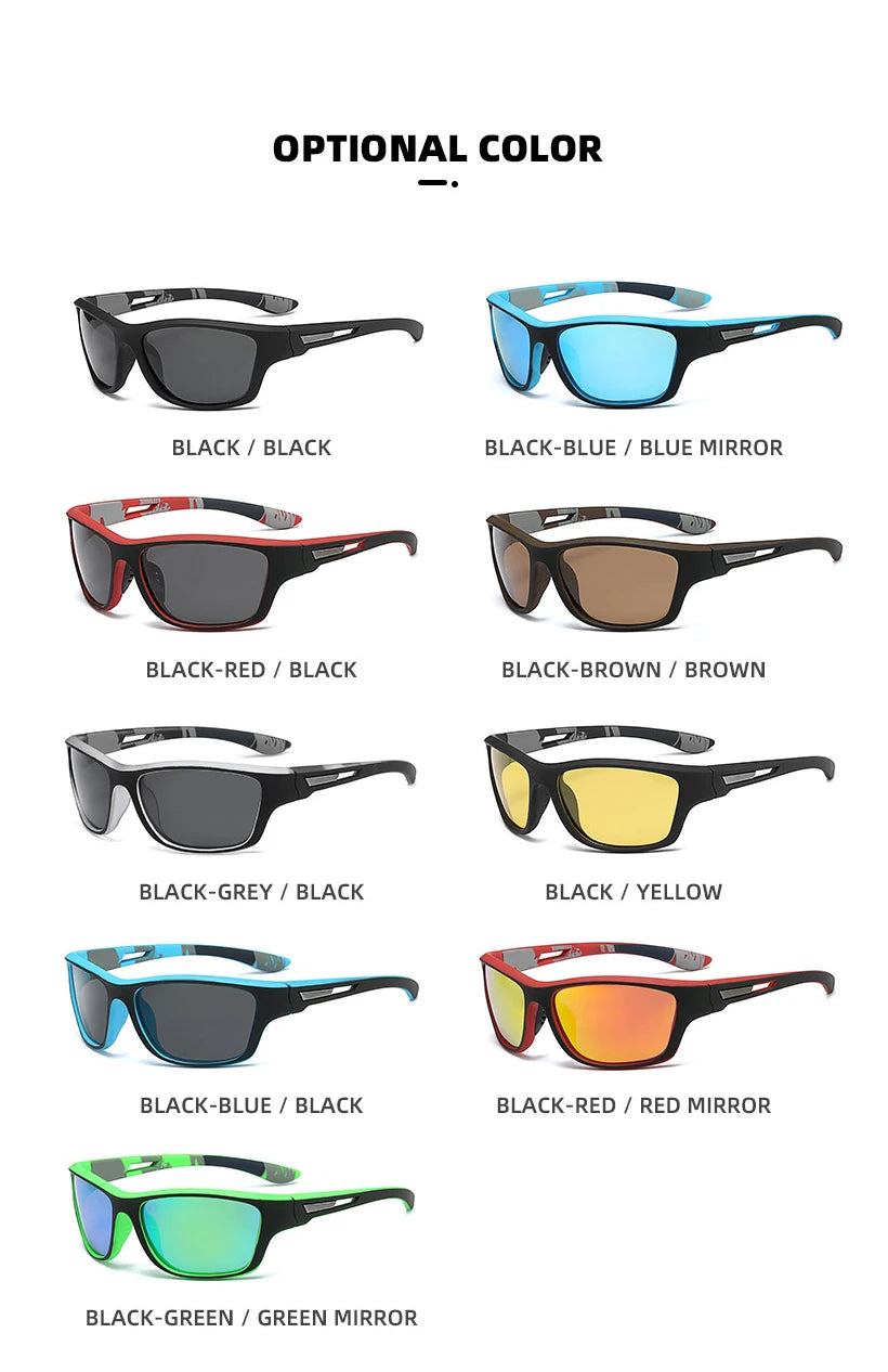 High Definition Polarized Sunglasses for Men Women Outdoor Sport Fishing Sun Glasses UV400 Protection Driving Eyeglasses