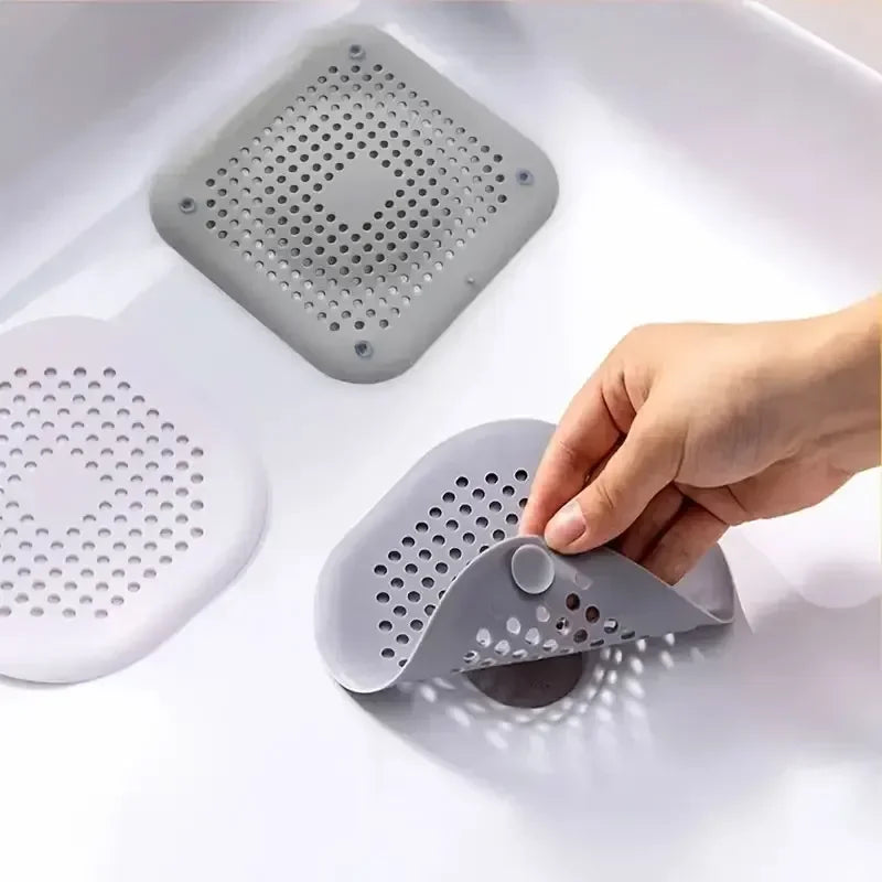 Filtre de bonde silicone — attrape-cheveux pour douche et évier