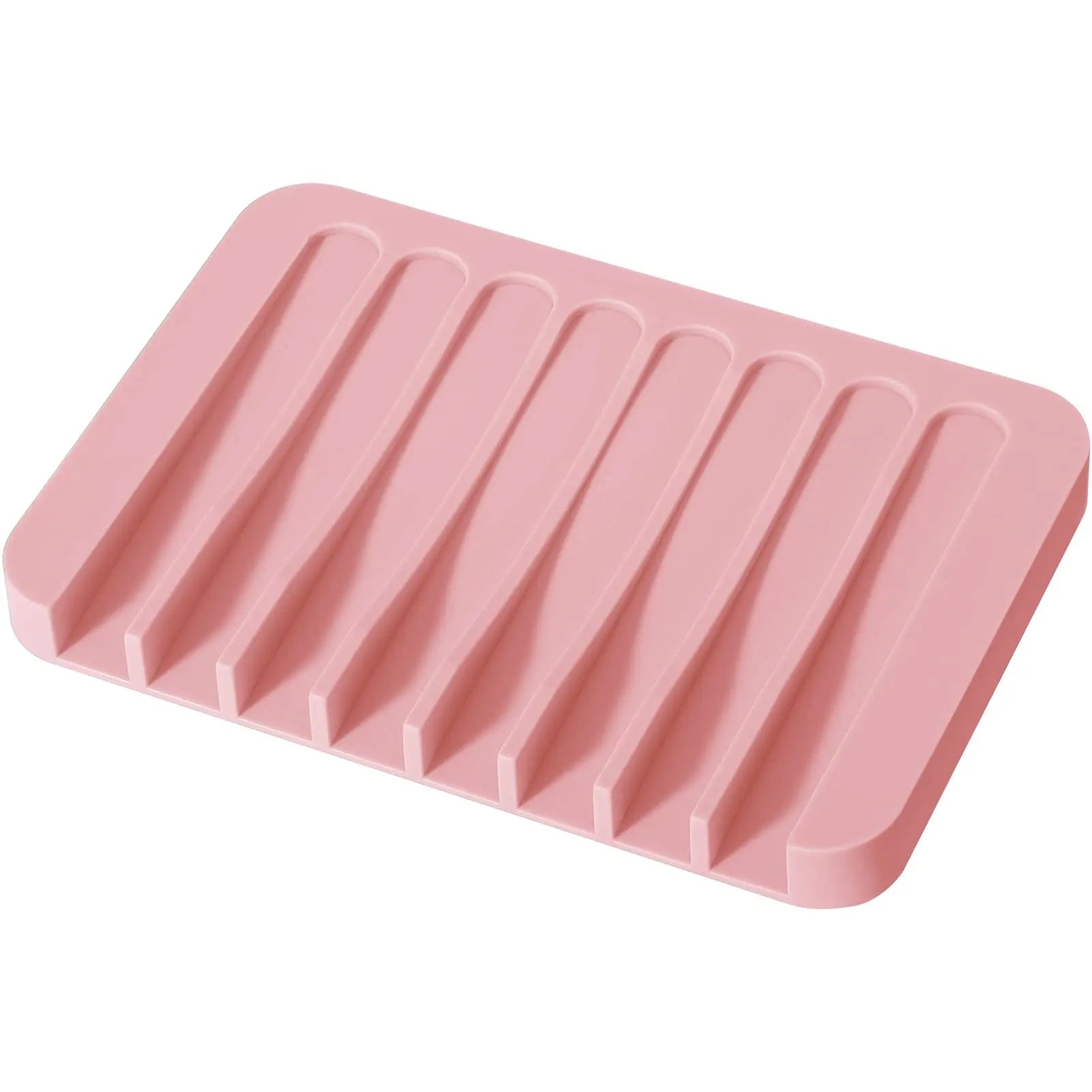 Porte-savon silicone antidérapant avec égouttoir