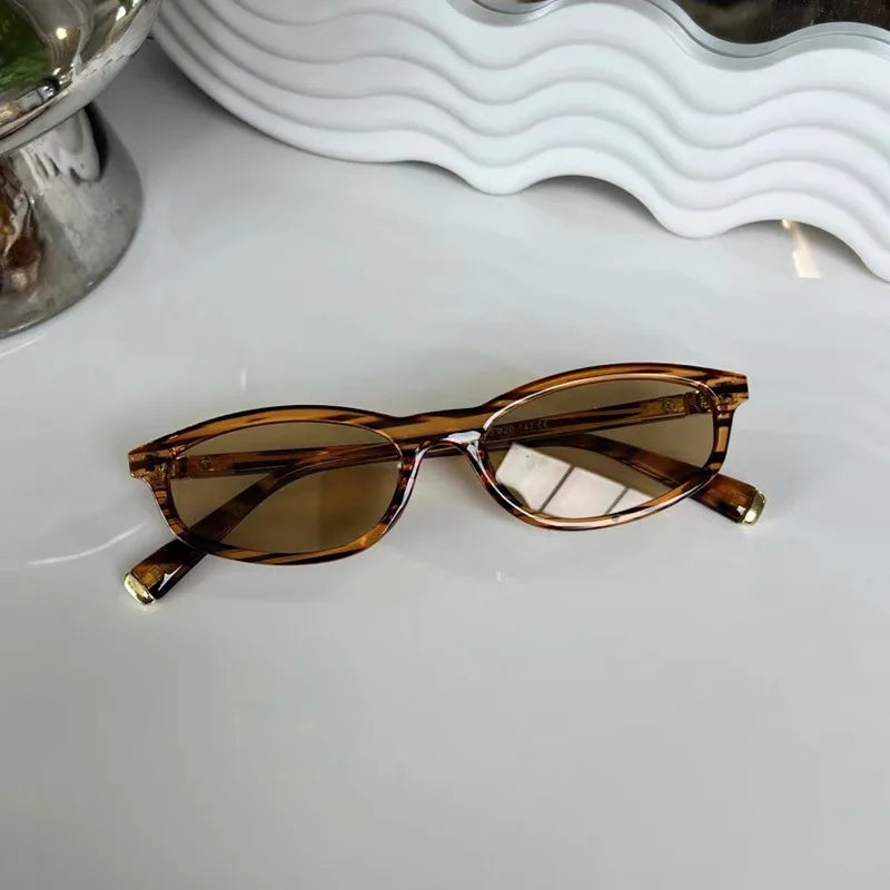 Vintage Small Frame Women's Kitten Glasses High-end Sunglasses Woman Luxury Brands Original Lunettes Femmes 802346