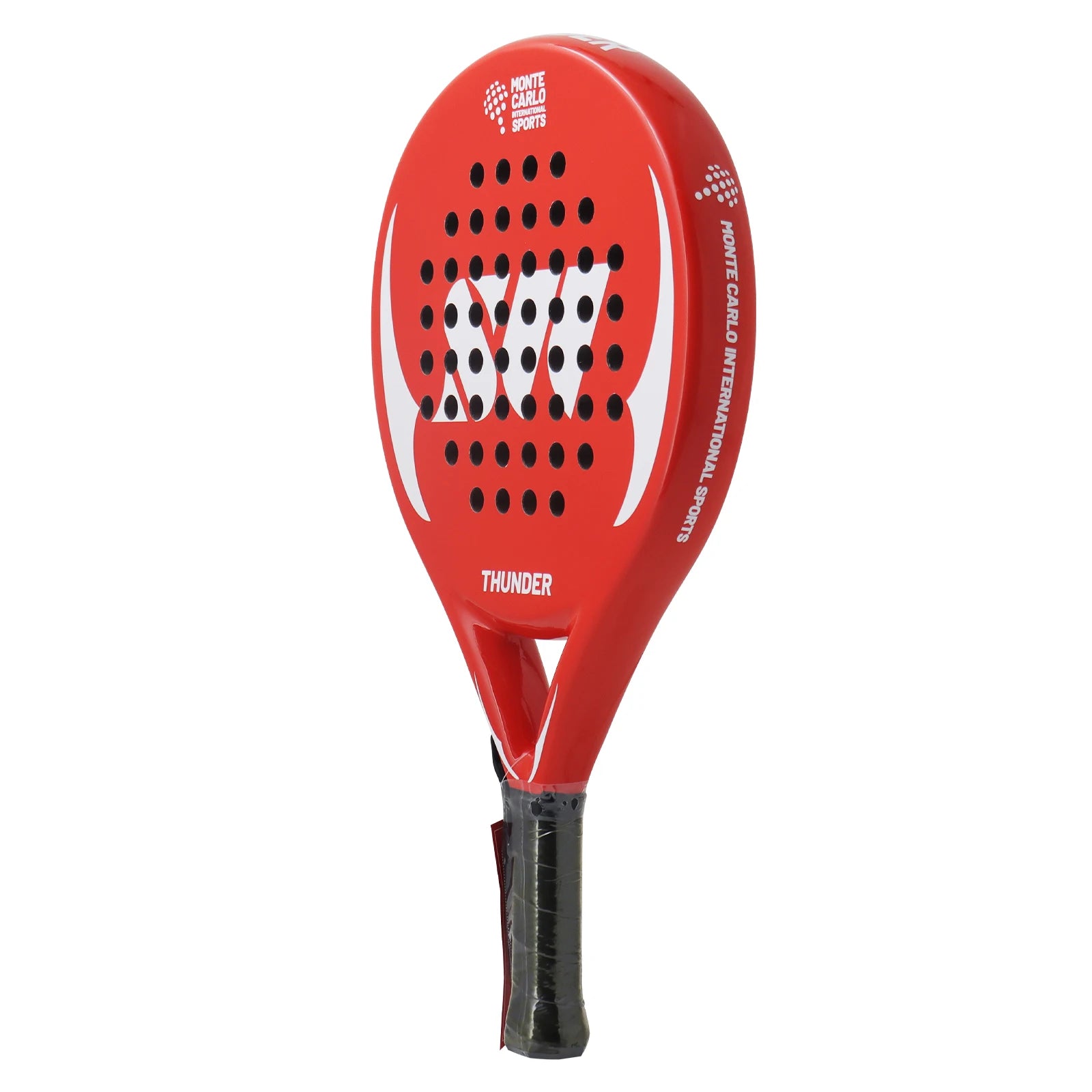 Padel Paddle 3K/18K Carbon Fiber EVA Soft Surface Teardrop Shape with Bag Round Raquette Racket