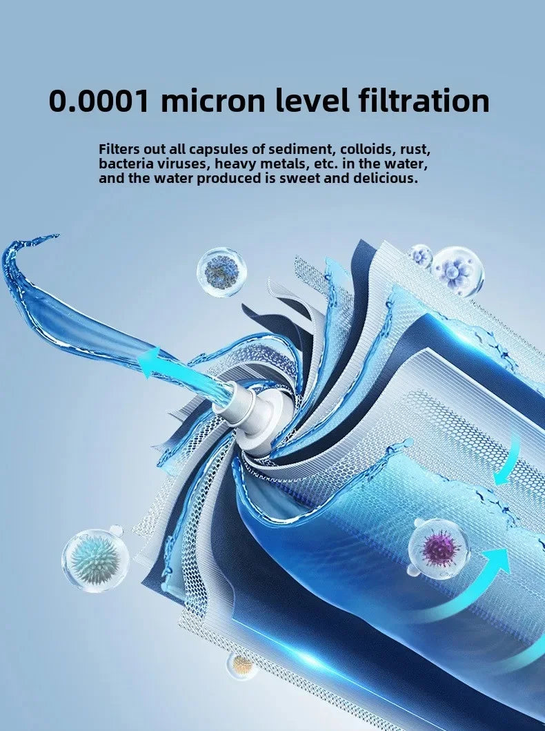 Kitchen Water Purifier Reverse Osmosis Water Filtration Water Purifier System 600G/800G Flow Rate, Reduced TDS, , 2:1 Drainage Ratio