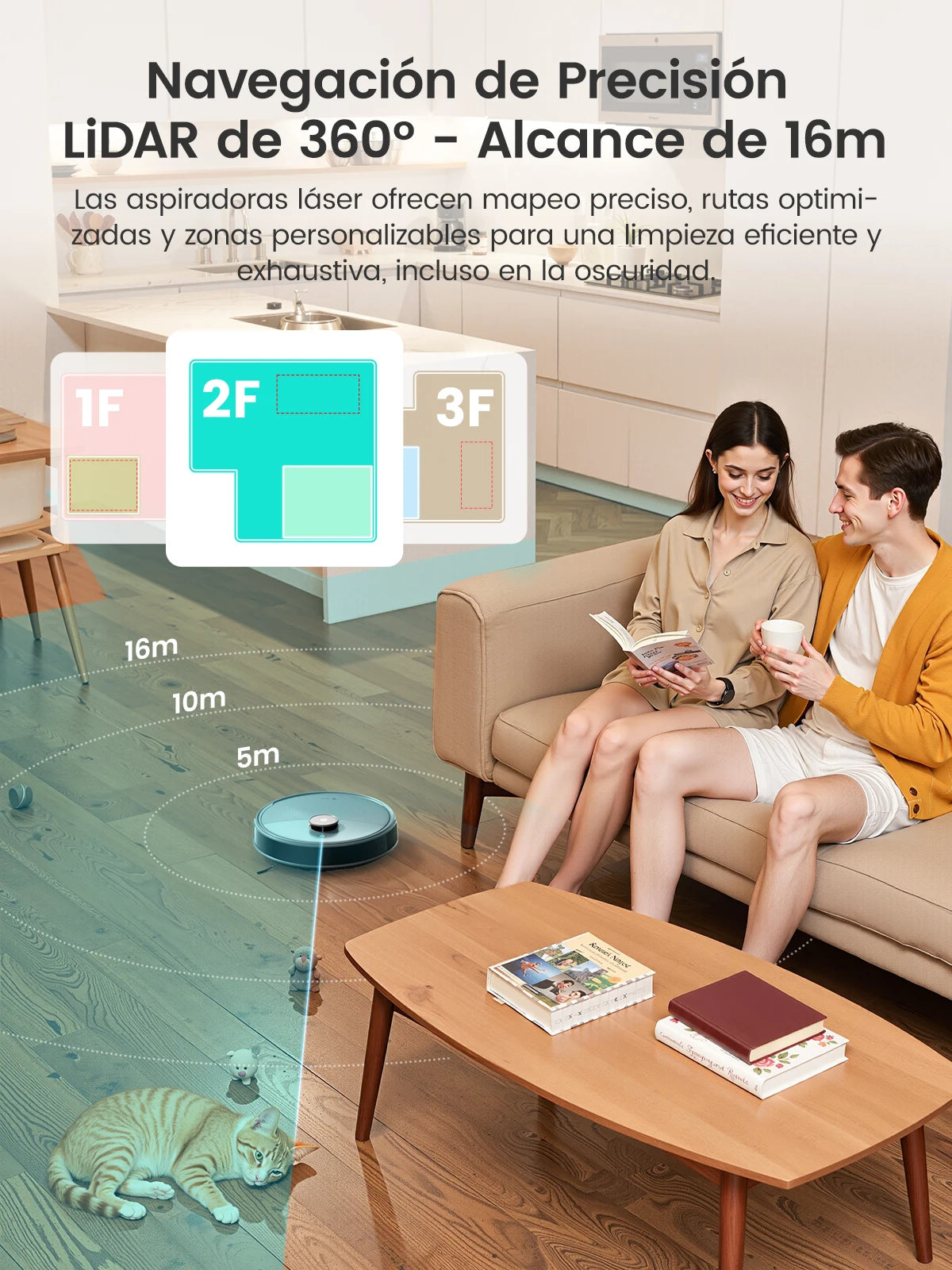 Lefant M3 Max Robot Vacuum, Robot Vacuum and Mop, 20000Pa Suction, Anti-Tangle Brushes, Dual Spinning Mop, Auto Mop Washing