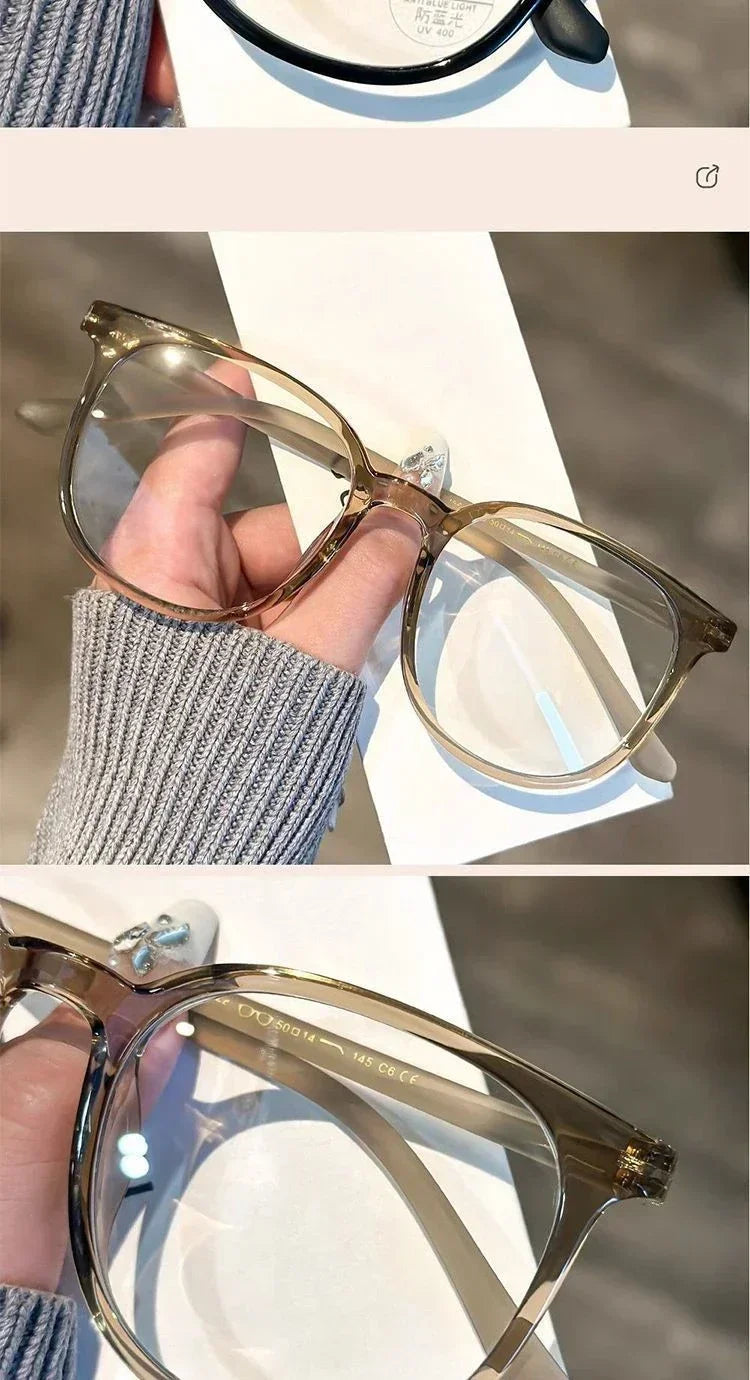 Ultralight Women Short-sighted Eyewear Unisex Round Myopia Glasses Blue Light Minus Diopter Eyeglasses Retro Clear Lens Glasses