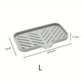 Silicone Faucet Mat Kitchen Sink Tray Soap Dispenser Sponge Drain Pad Sink SplashDrying Mat Countertop Storage Tray SoapTray