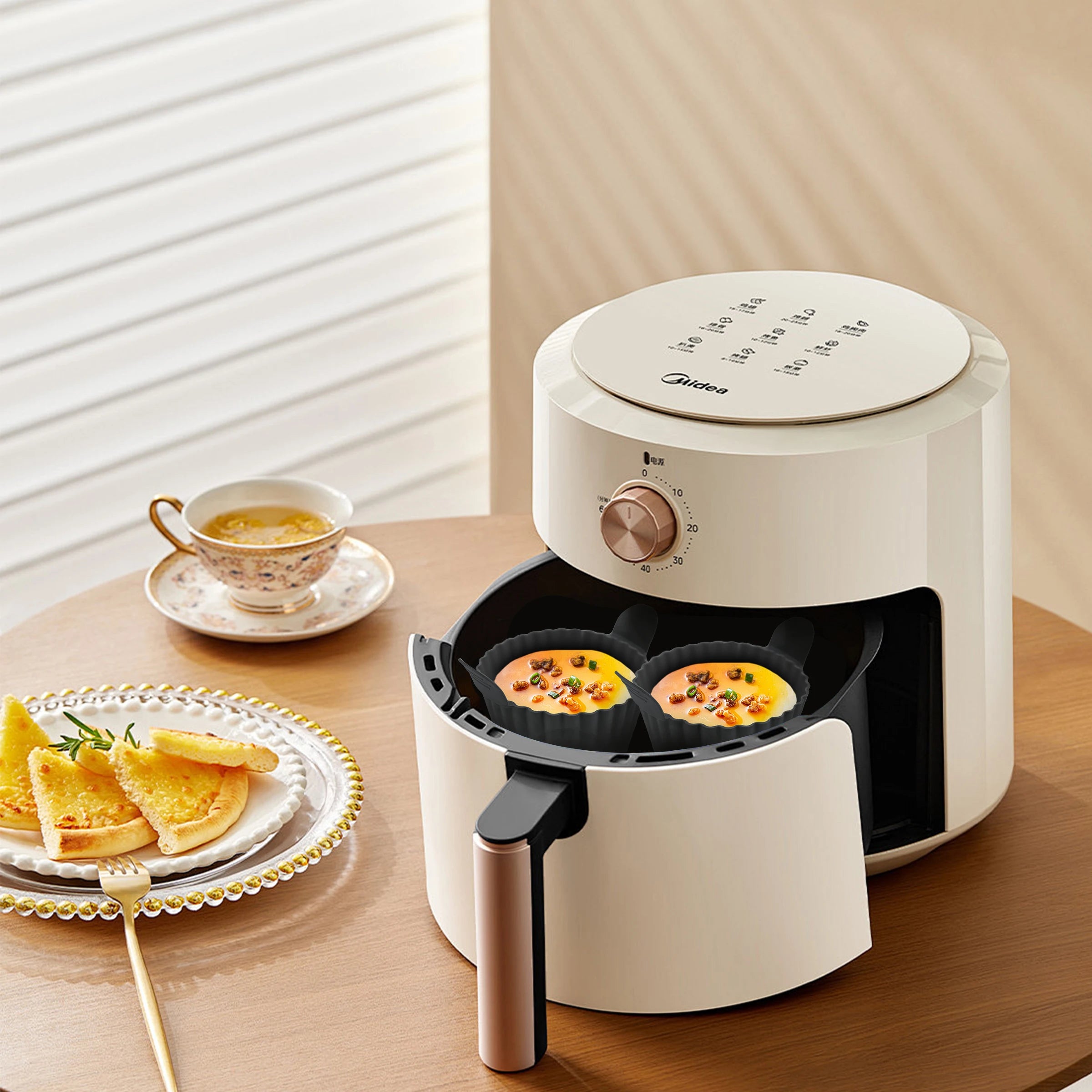 Moules silicone pour œufs et muffins — air fryer et four