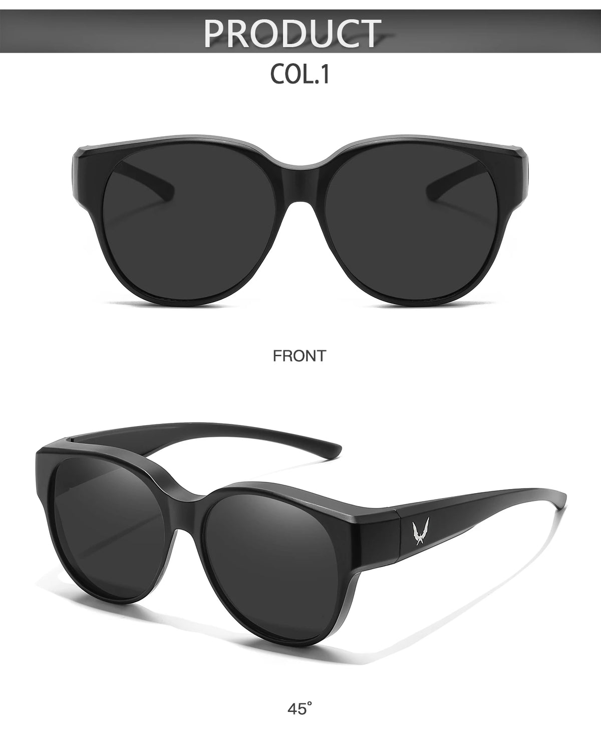 Men and Women's Fashion Round Over Sunglasses Daily Wear Cycling Shopping Fishing Running Glasses Unisex UV400 Eyewear