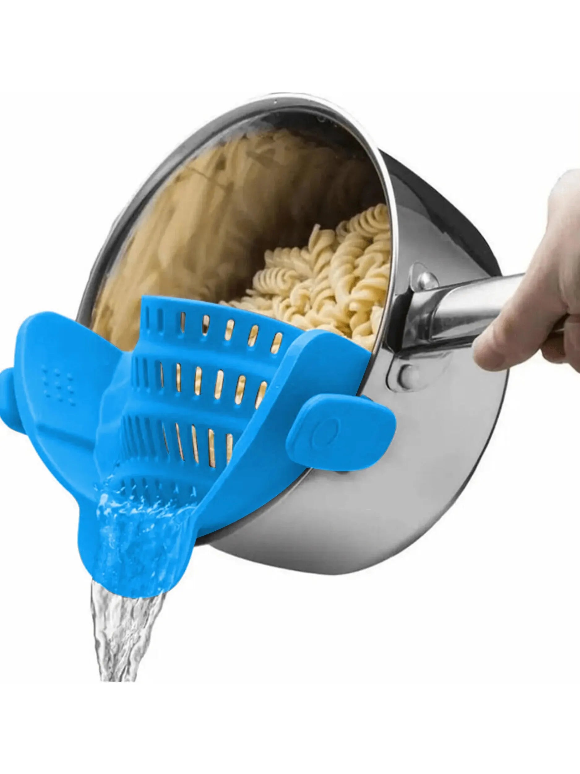 Passoire clip silicone ajustable pour casseroles et saladiers