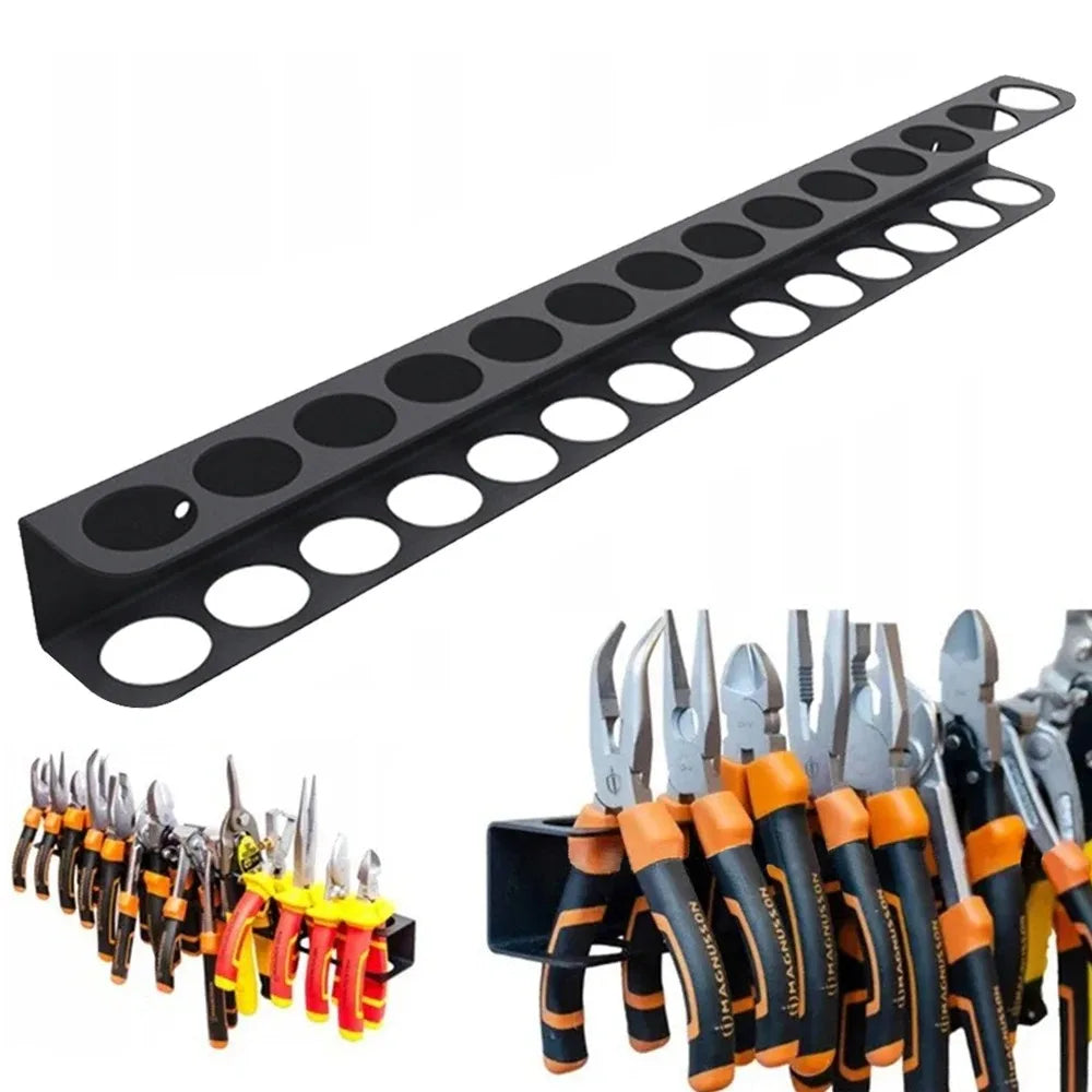 Wall Mount Pliers Holder Organizer, Heavy Duty Hand Tool Storage Rack for Hammer Wrench Screwdriver Garage Tool Organizer