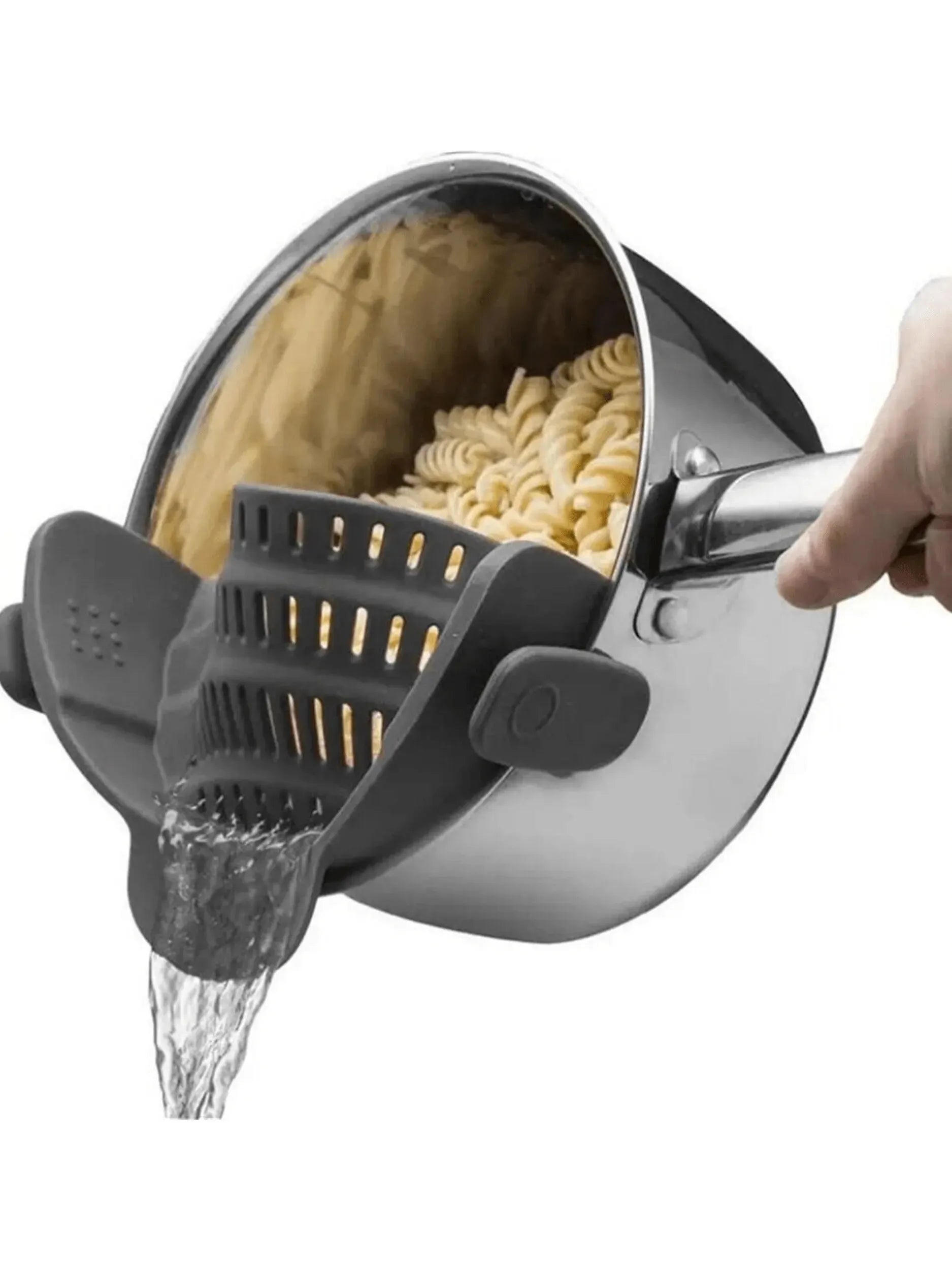 Passoire clip silicone ajustable pour casseroles et saladiers