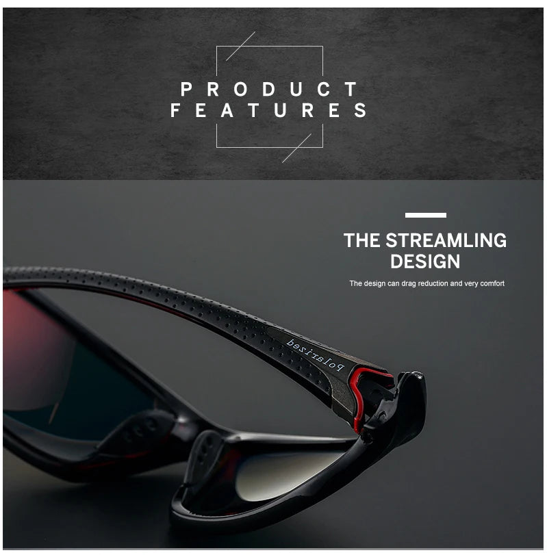 High Definition Polarized Sunglasses for Men Women Outdoor Sport Fishing Sun Glasses UV400 Protection Driving Eyeglasses