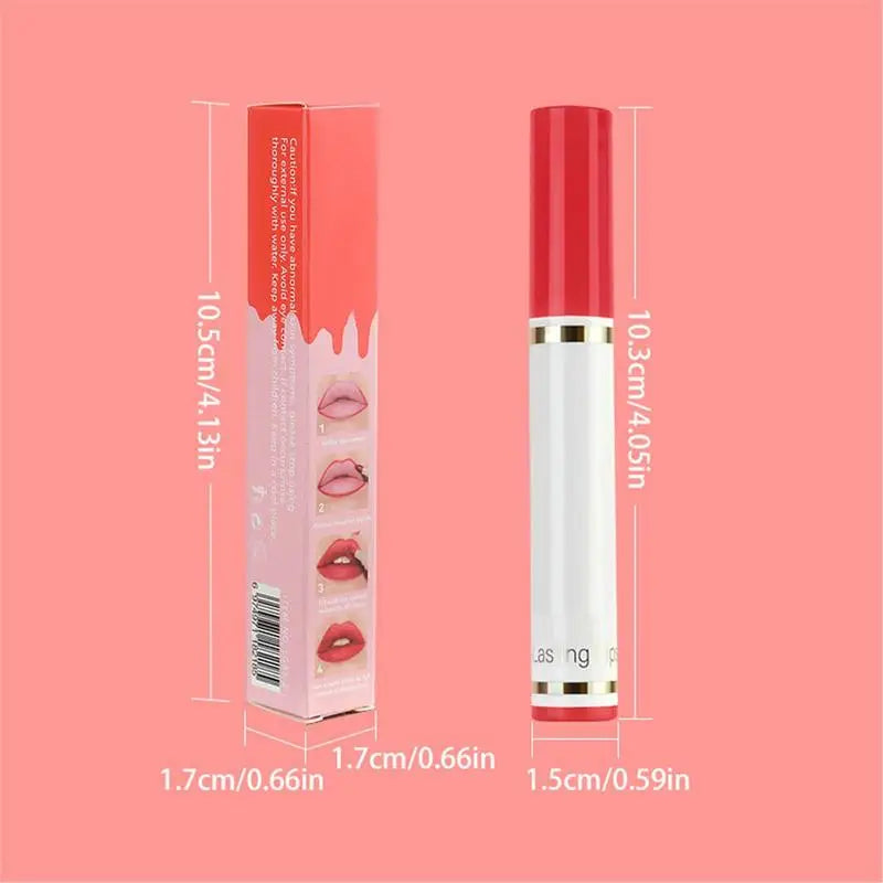 Crayon à lèvres mat 6 couleurs, longue tenue et waterproof, marqueur teinté pour lèvres