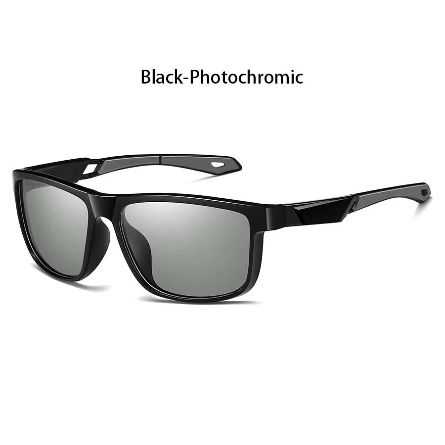 Photochromic Polarized Sports Vintage Sunglasses Men Women Fishing Cycling Driving Mountaineering Chameleon Sun Glasses