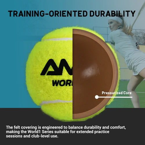 AMASPORT Professional Tennis  Padel Paddle Training Ball 3Pcs Match Balls High Elasticity Resistant Durable Excesice