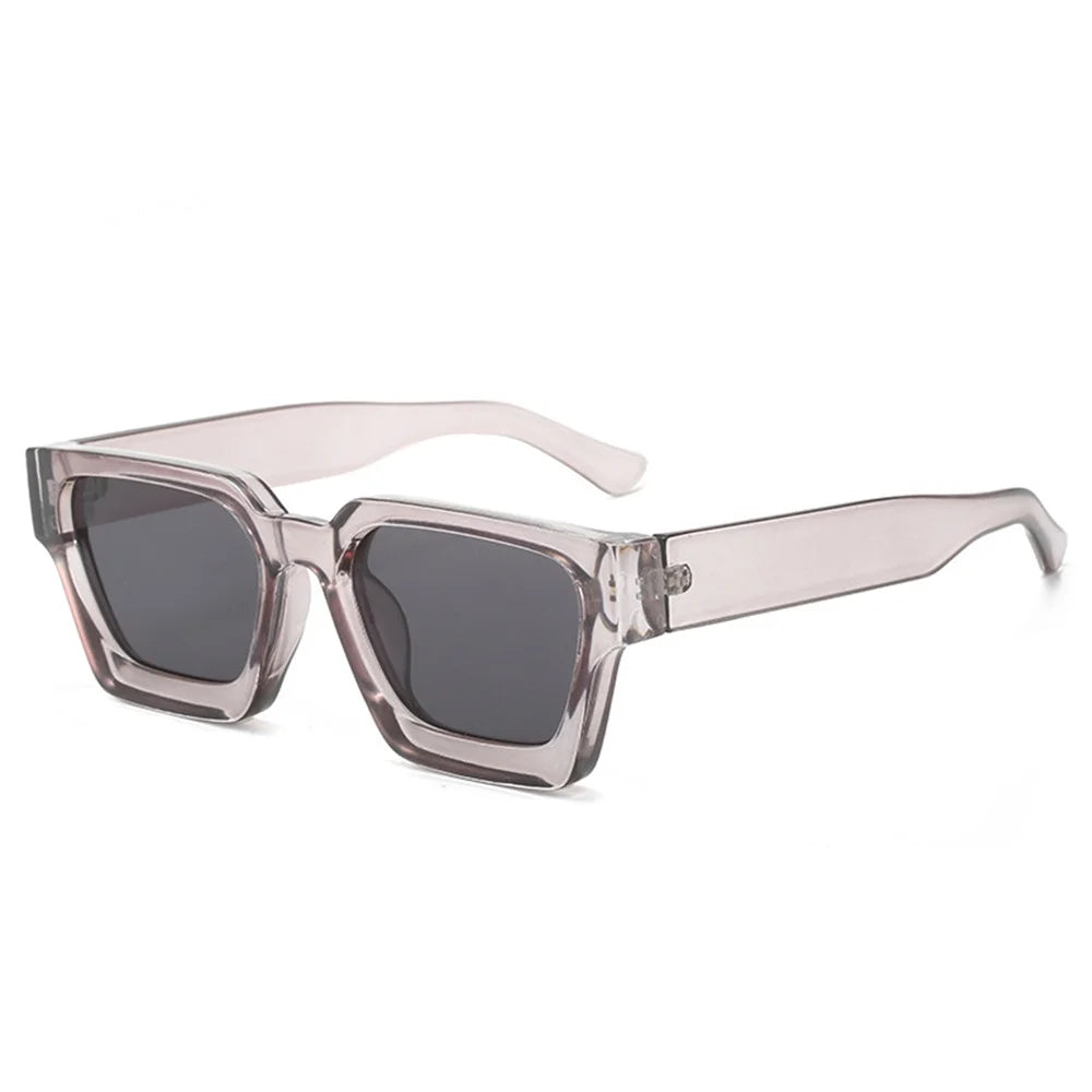KLASSNUM Men Square Frame Sunglasses 2026 Luxury Brand Designer Sun Glasses Retro Trendy Shades UV400 Unisex Women Glasses New