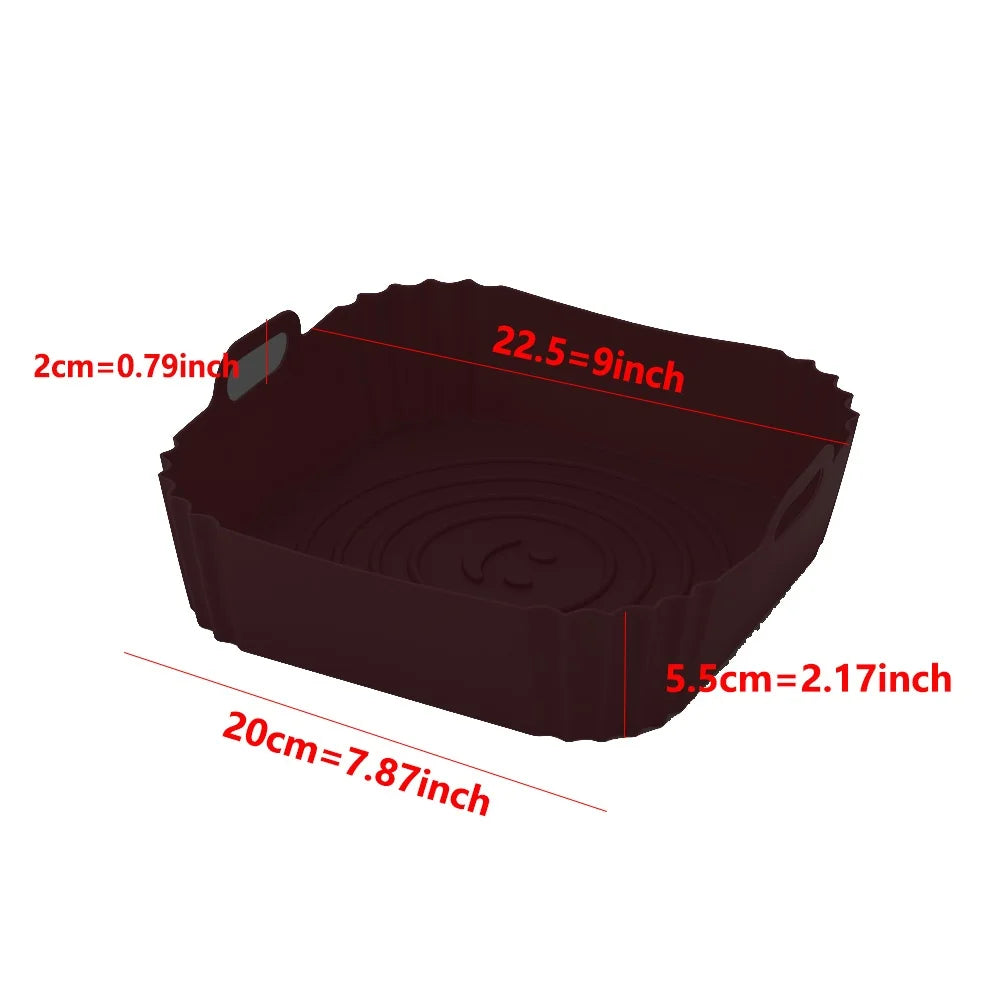 Plateau silicone réutilisable pour air fryer et four