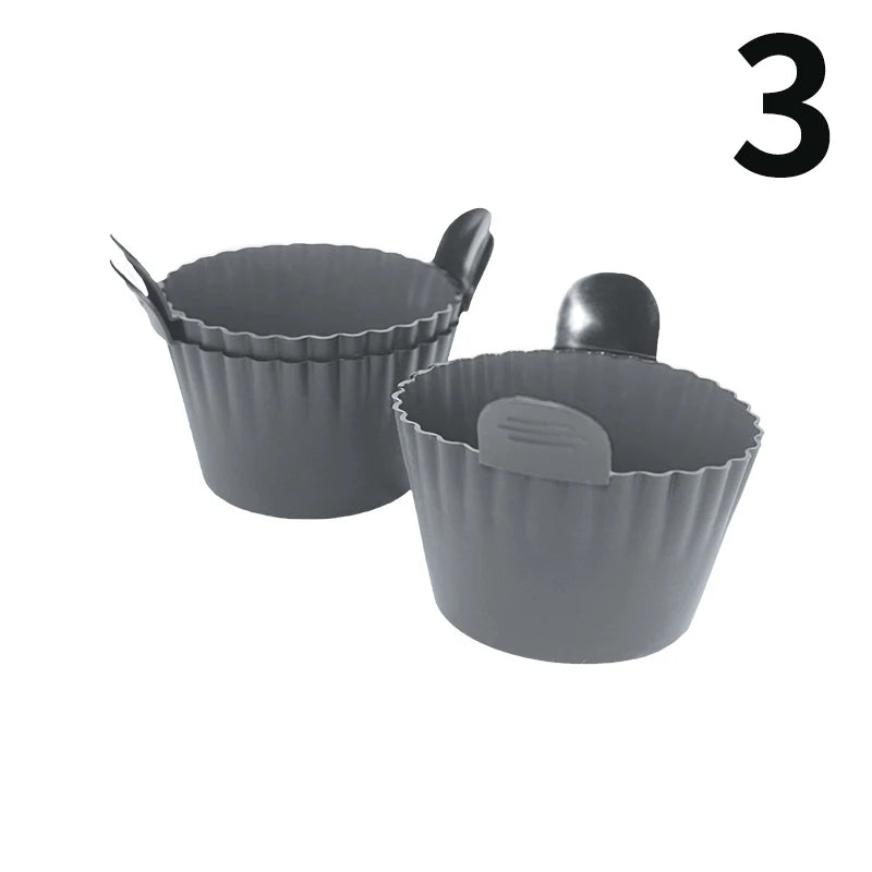 Moules silicone pour œufs et muffins — air fryer et four
