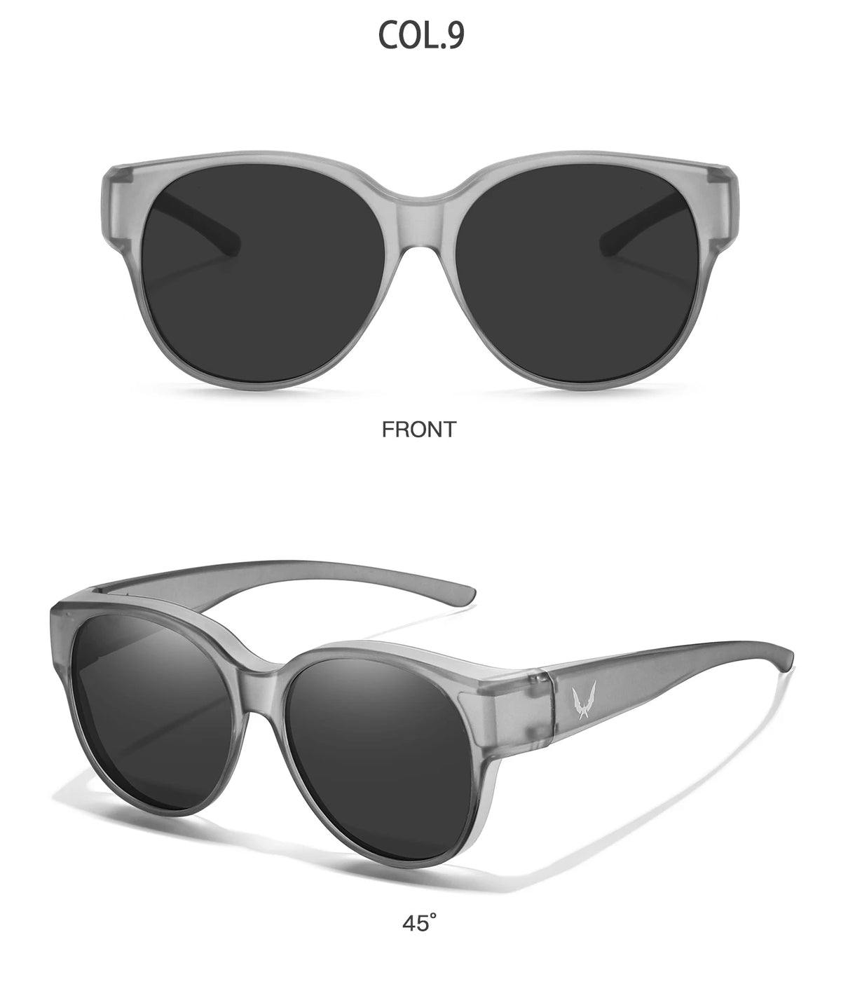 Men and Women's Fashion Round Over Sunglasses Daily Wear Cycling Shopping Fishing Running Glasses Unisex UV400 Eyewear