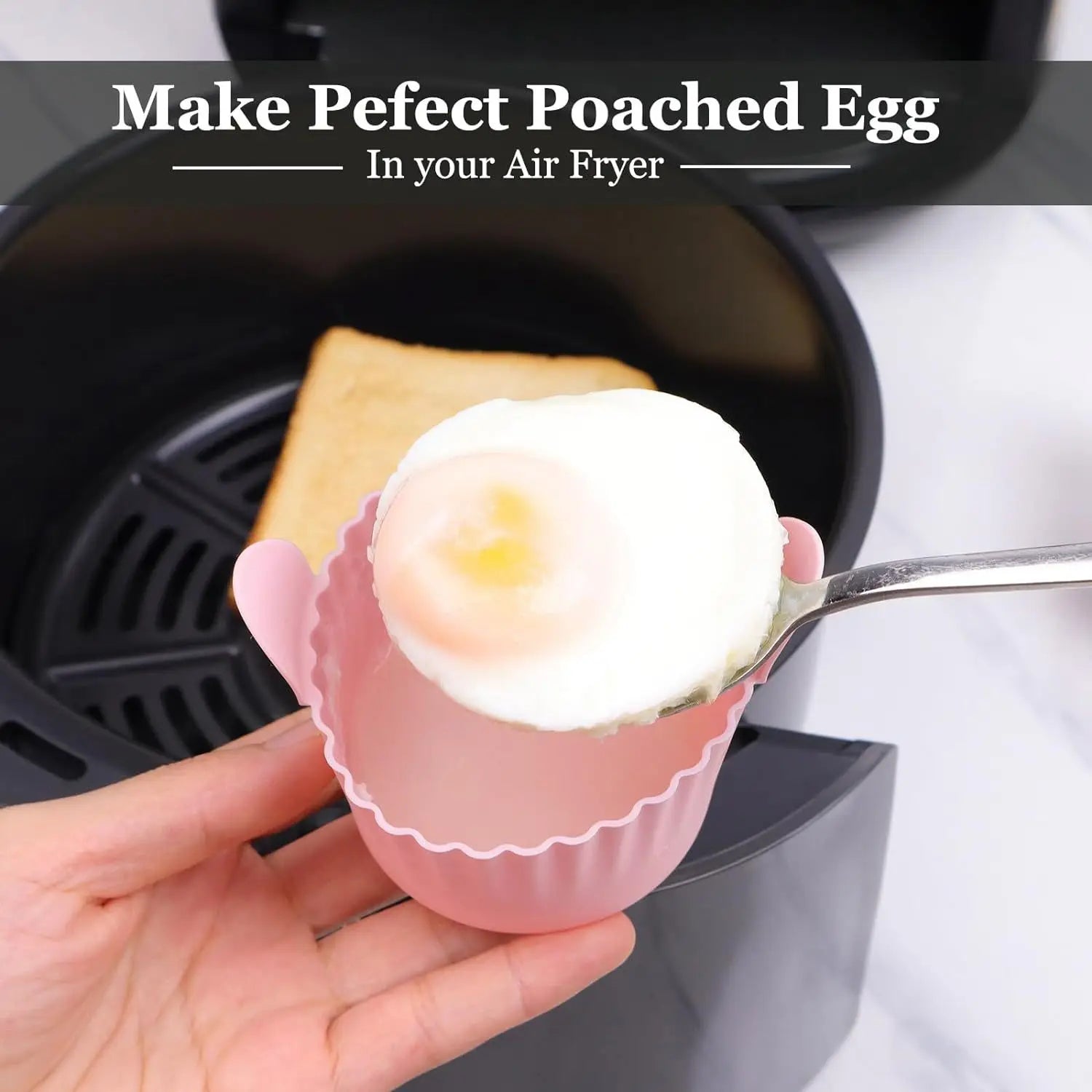 Moules silicone pour œufs et muffins — air fryer et four