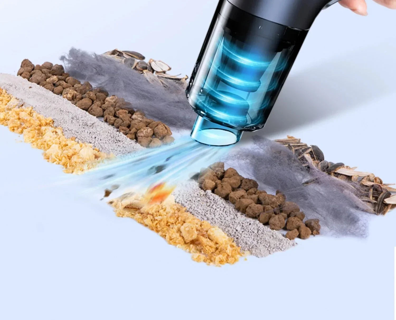 CENRR 98000PA Powerful Mini Car Vacuum Cleaner Cordless Wireless Car Cleaner HandHeld Portable Vacuum Cleaner Air Gun