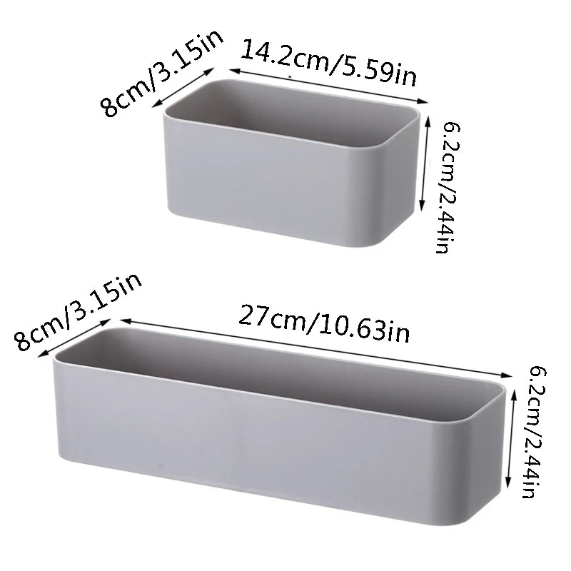 Wall Mounted Organizer Makeup Table Storage Box Shelf Adhesive Hanger kitchen Bathroom Storage Rack Drawer Organizer Container
