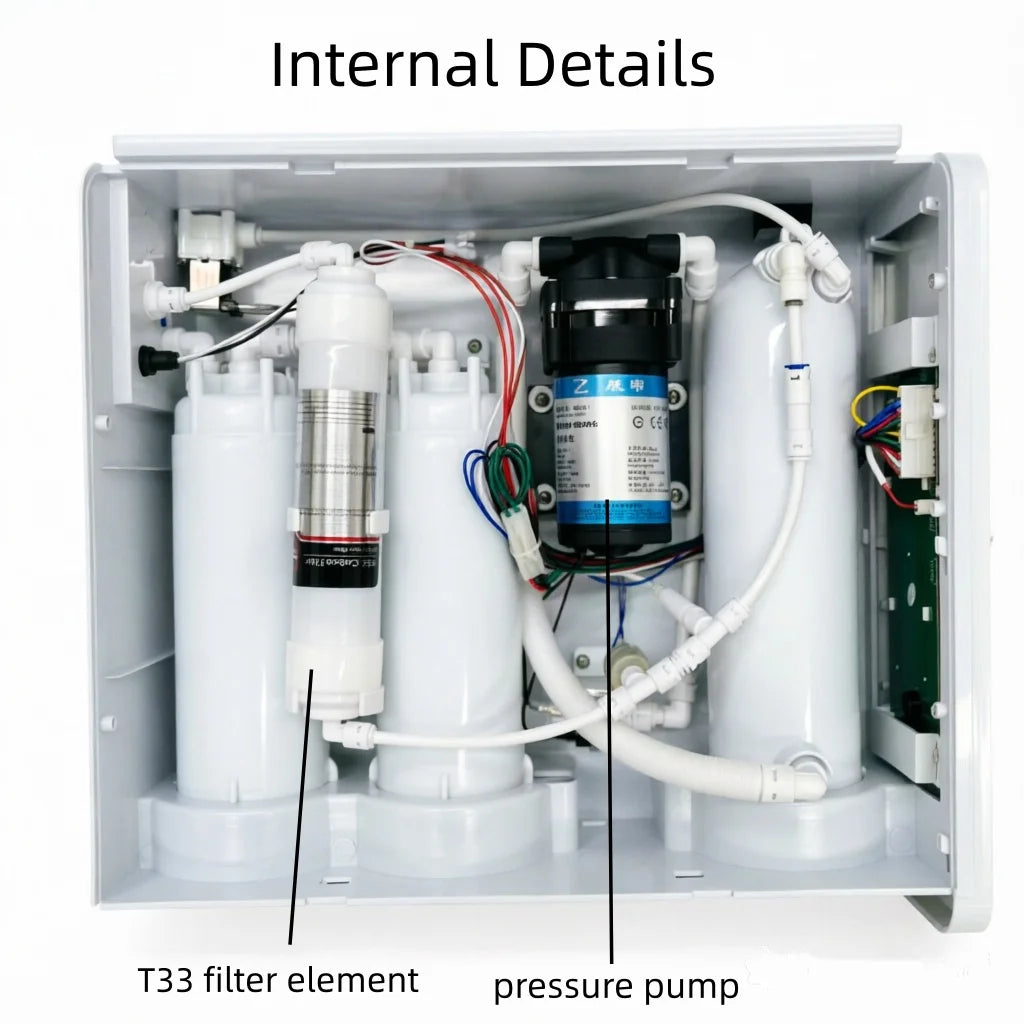 Kitchen Water Purifier Reverse Osmosis Water Filtration Water Purifier System 600G/800G Flow Rate, Reduced TDS, , 2:1 Drainage Ratio