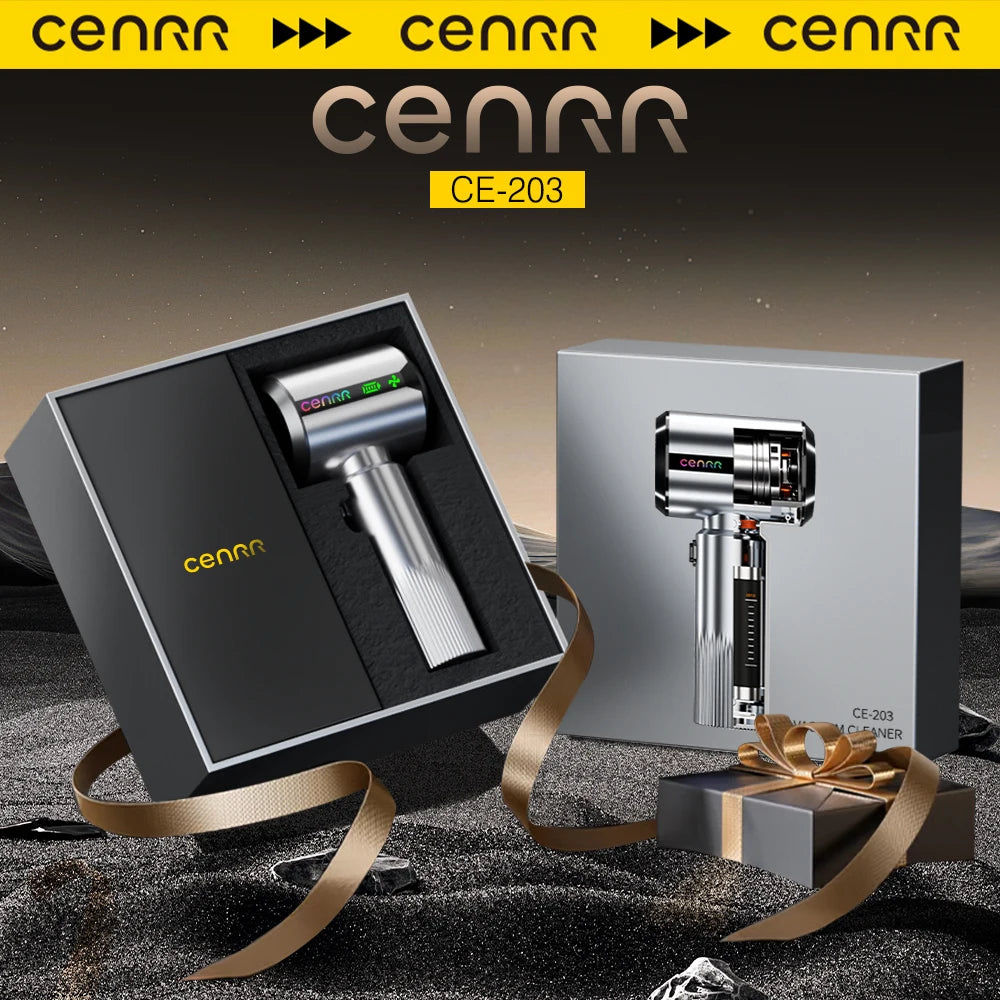 CENRR New Car Vacuum Cleaner Powerful Mini Portable Vacuum Cleaner for Home Appliance Handheld Blower Gift a Birthday Present