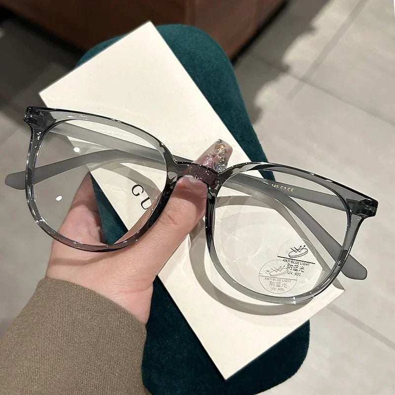 Ultralight Women Short-sighted Eyewear Unisex Round Myopia Glasses Blue Light Minus Diopter Eyeglasses Retro Clear Lens Glasses