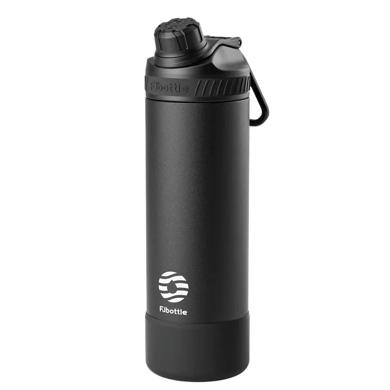 Fjbottle Gobelet thermos en acier inoxydable, gourde isotherme portable pour garder au frais en extérieur