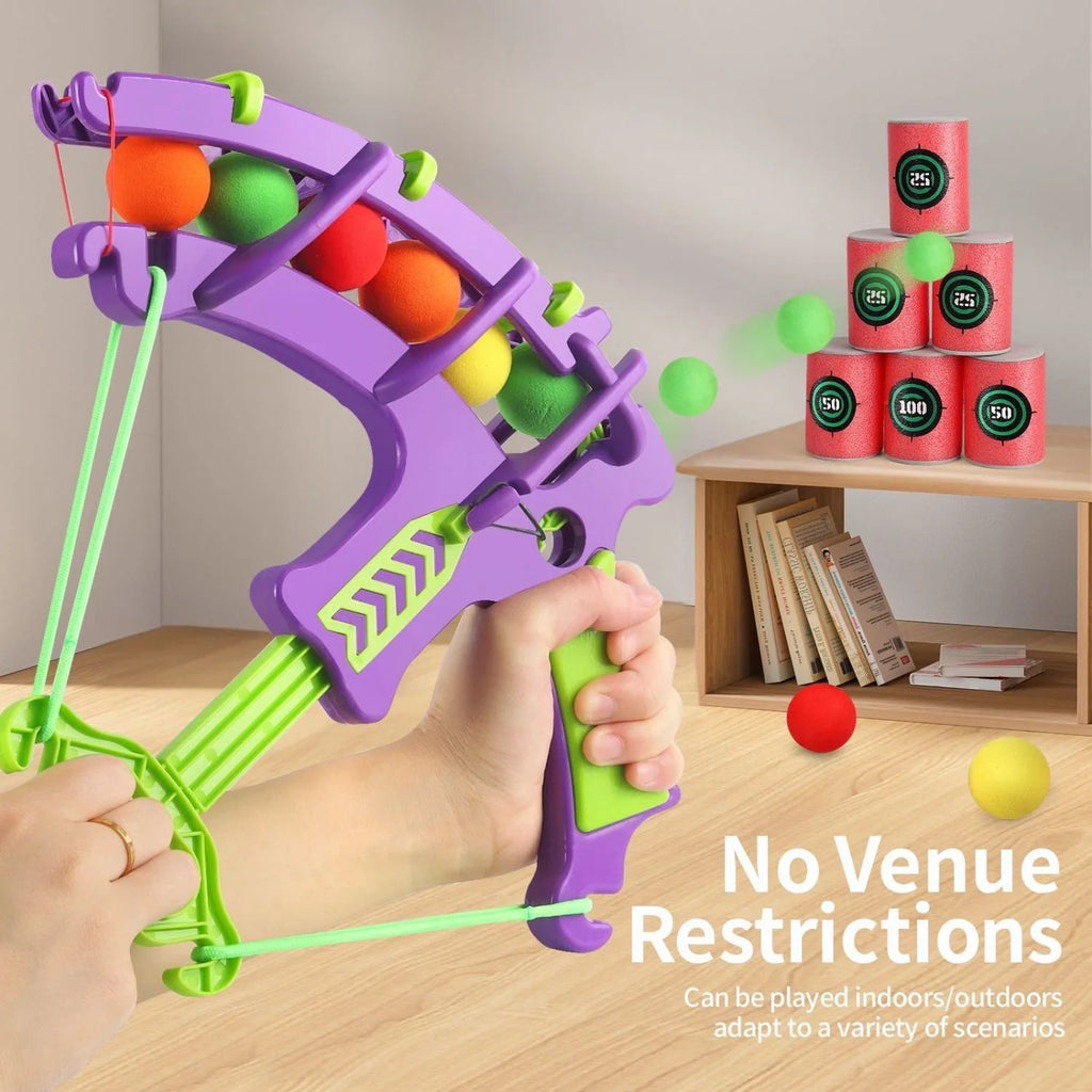 Montessori Throw Sport Slingshot Target Sticky Ball Dartboard Basketball Board Games Educational Outdoor Game Toy