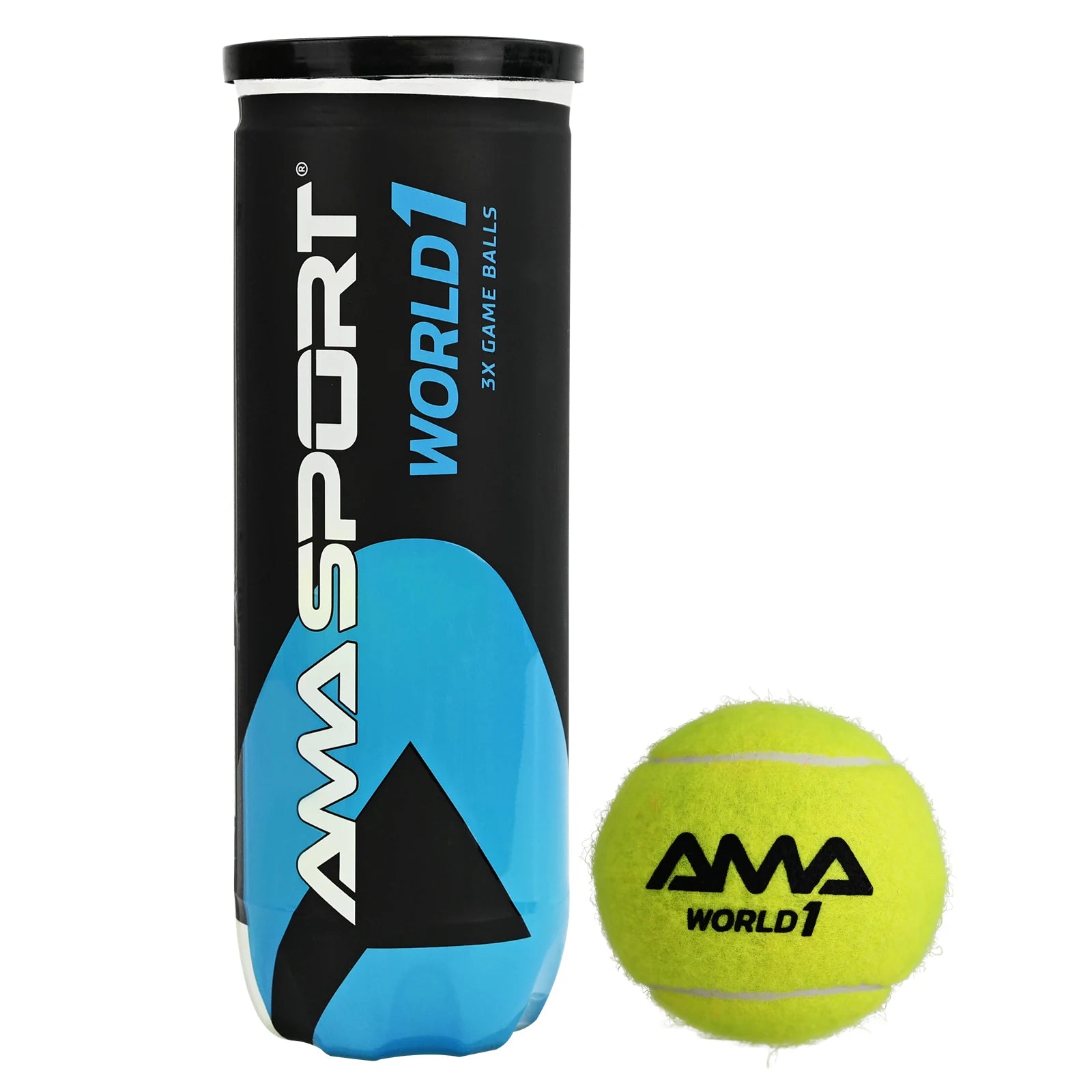 AMASPORT Professional Tennis  Padel Paddle Training Ball 3Pcs Match Balls High Elasticity Resistant Durable Excesice