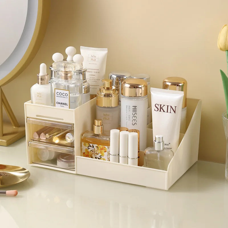 1PCS Cosmetic Organizer Desktop Organizer Shelf Dormitory Organizer Drawer Bedroom Cosmetic Organizer Cosmetic Display Case