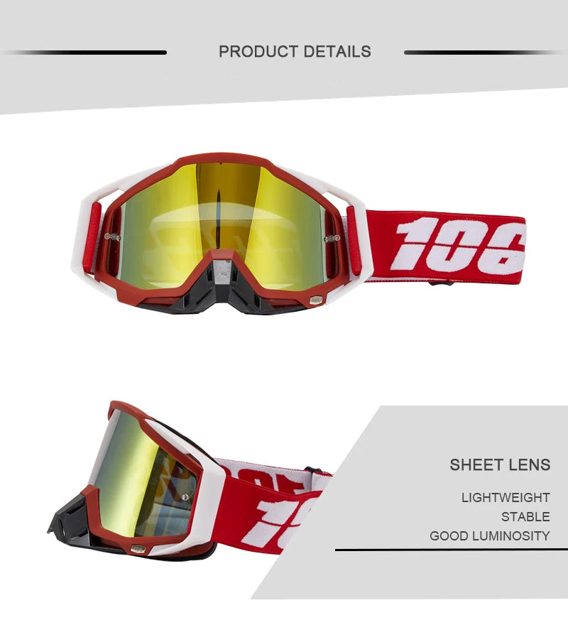 Lunettes de course de motocross pour hommes, lunettes de moto, lunettes de cyclisme, nouveau,