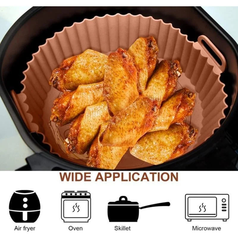 Panier silicone antiadhésif pour air fryer