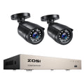 ZOSI 1080P Security Camera System 8CH Wired DVR Kit for Outdoor Indoor with Waterproof Night Vision CCTV Video Surveillance Set