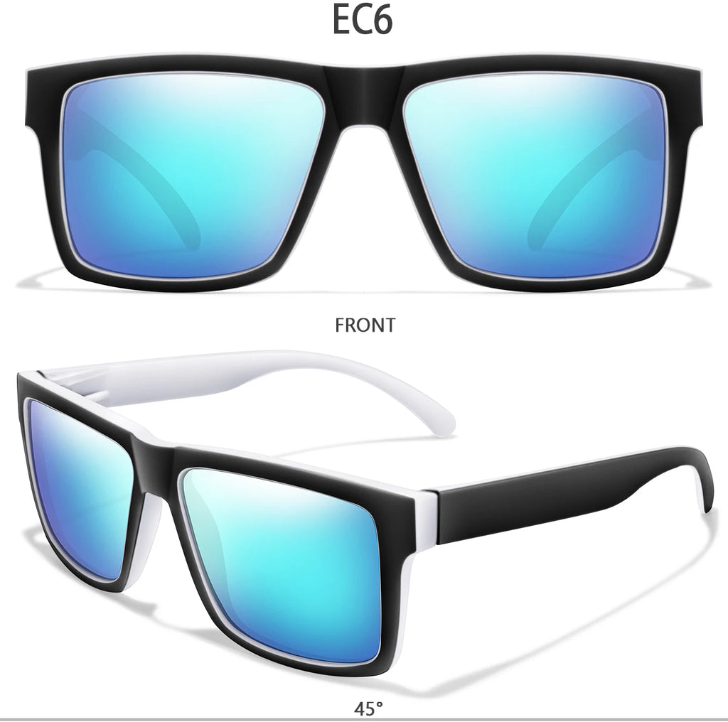 Luxury Square Vintage Polarized Cycling Sunglasses Men Women Fashion Travel Driving Fishing Sun Glasses Male Eyewear UV400