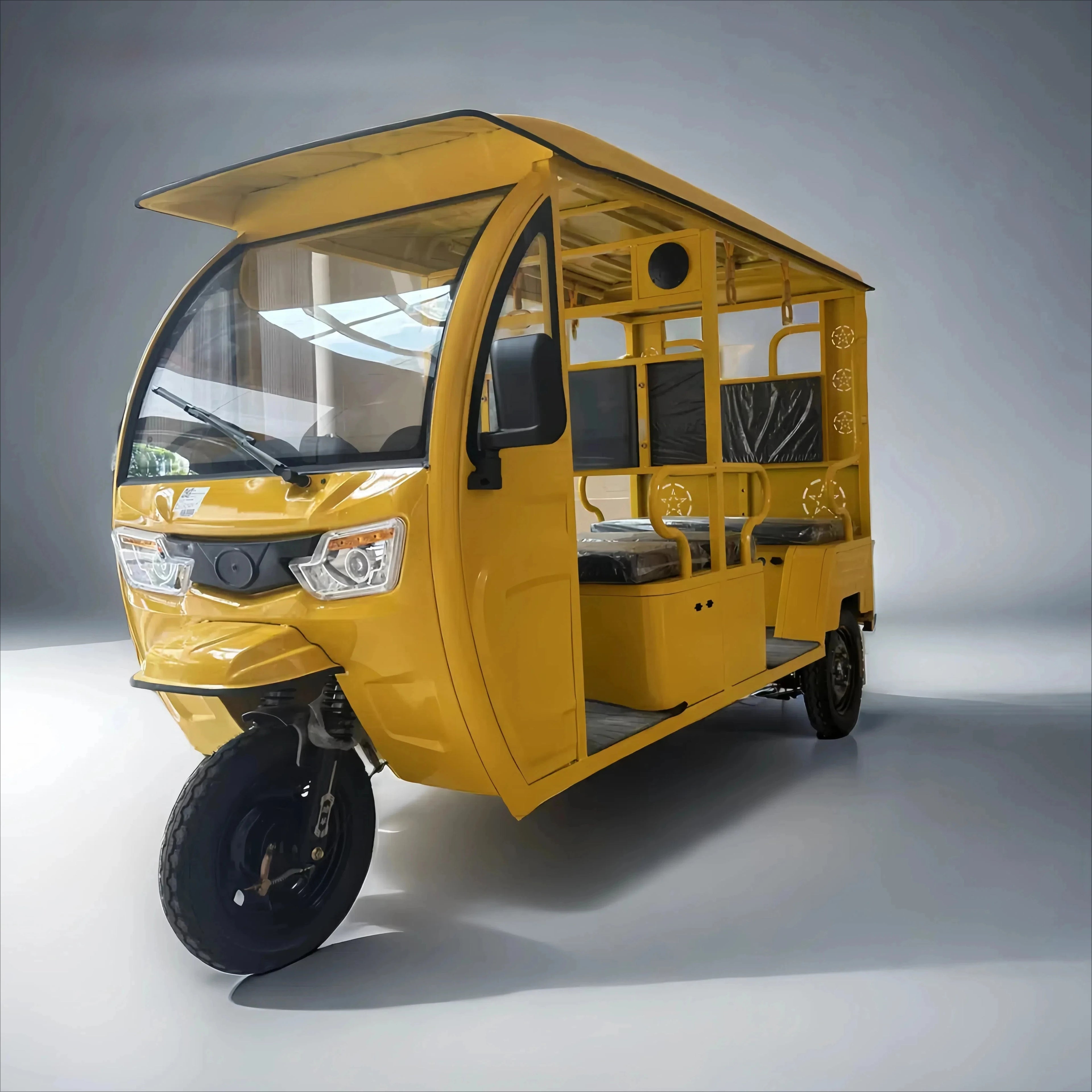 Electric Passenger Tricycle 3-Wheel  MotoTaxi Electric Tricycle Electric TricycleFor 4 Person Open-air Sightseeing Vehicle