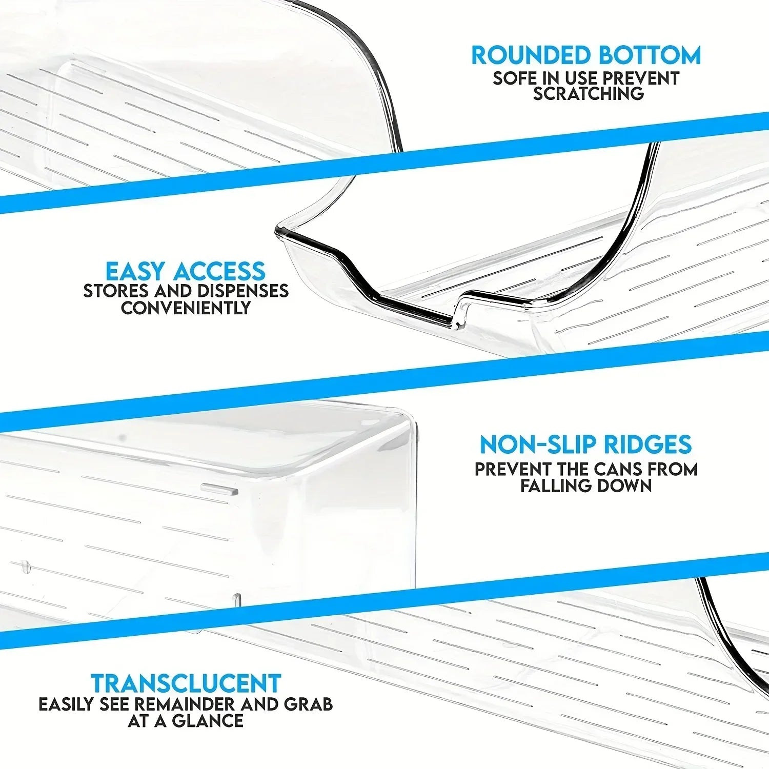 Refrigerator Organizer Bins Soda Cans Dispenser Bins Can Dispensers  Auto Rolling Dispenser Fridge Organizer Pantry Organizer