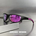 Polarized Sports Sunglasses for Men Women Running Fishing TAC Lens Anti Glare Soft Silicone Non-Slip Temple Outdoor Eyewear UV