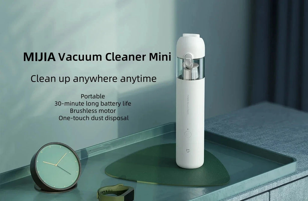 Original NEW MIJIA Portable Handheld Vacuum Cleaner For Home Car Mini Wireless Dust Catcher Collector 13000PA Cyclone Suction CN