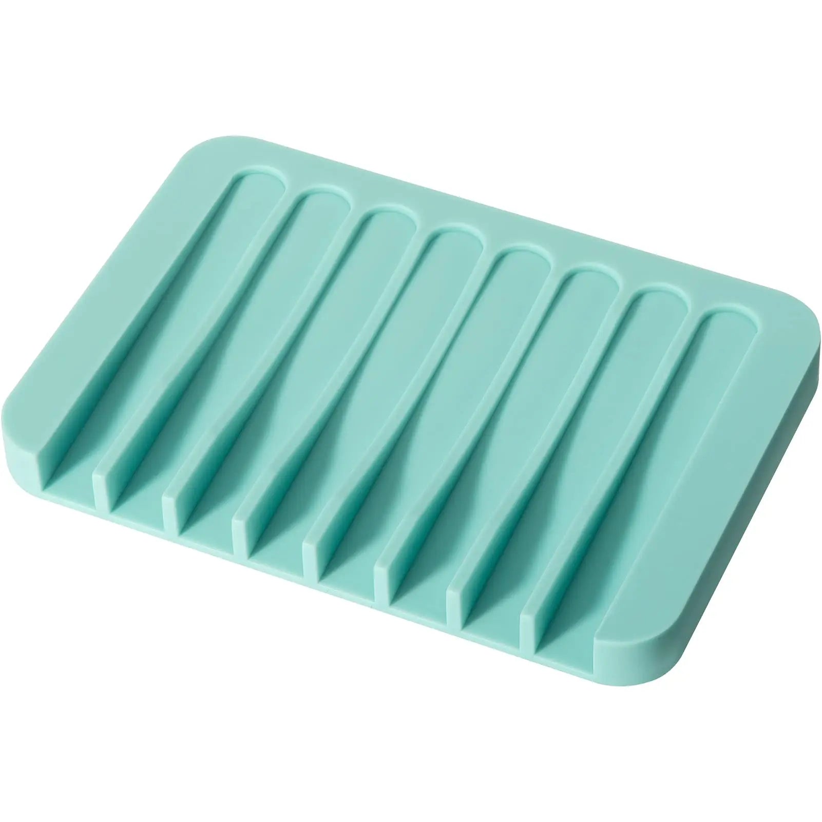 Porte-savon silicone antidérapant avec égouttoir